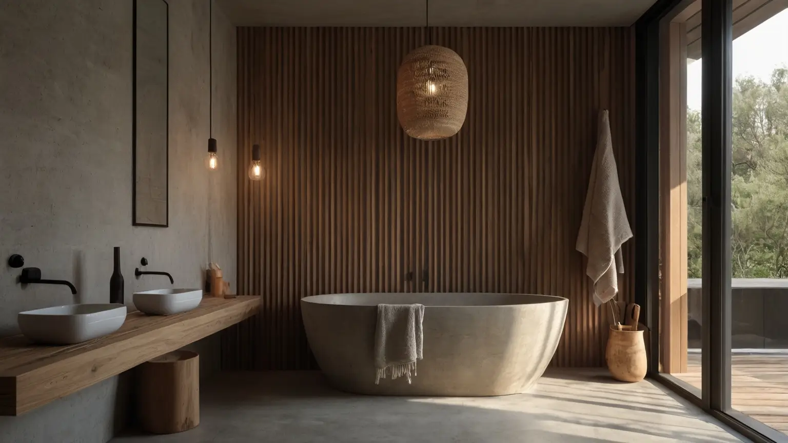 Craftex luxury microcement bathroom interior