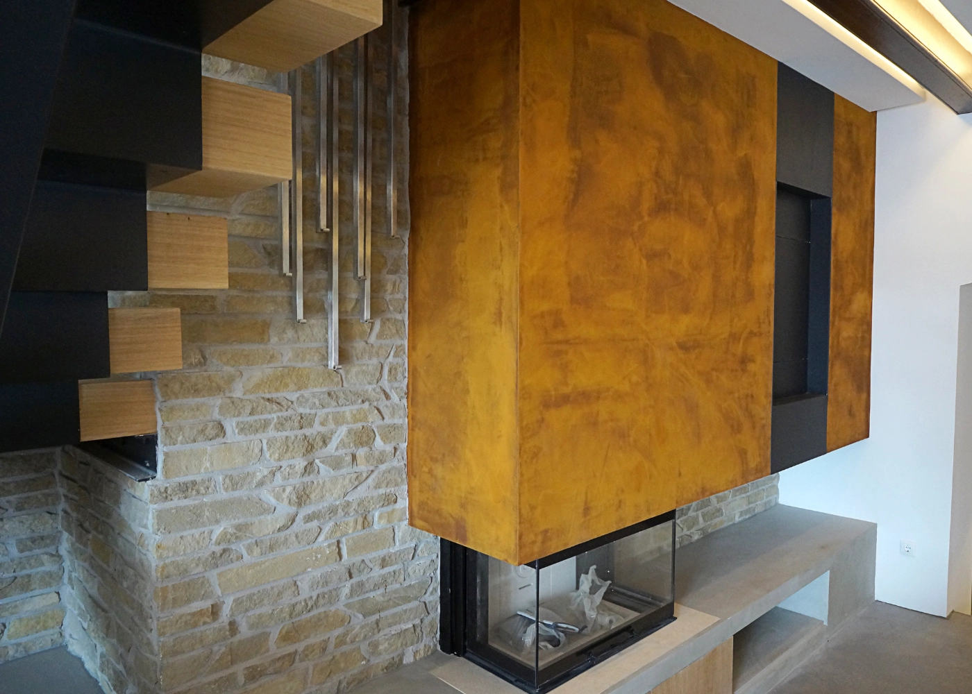 Fireplace Microcement