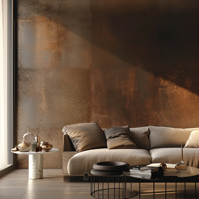 Mocrocement  Finish Living Room Design