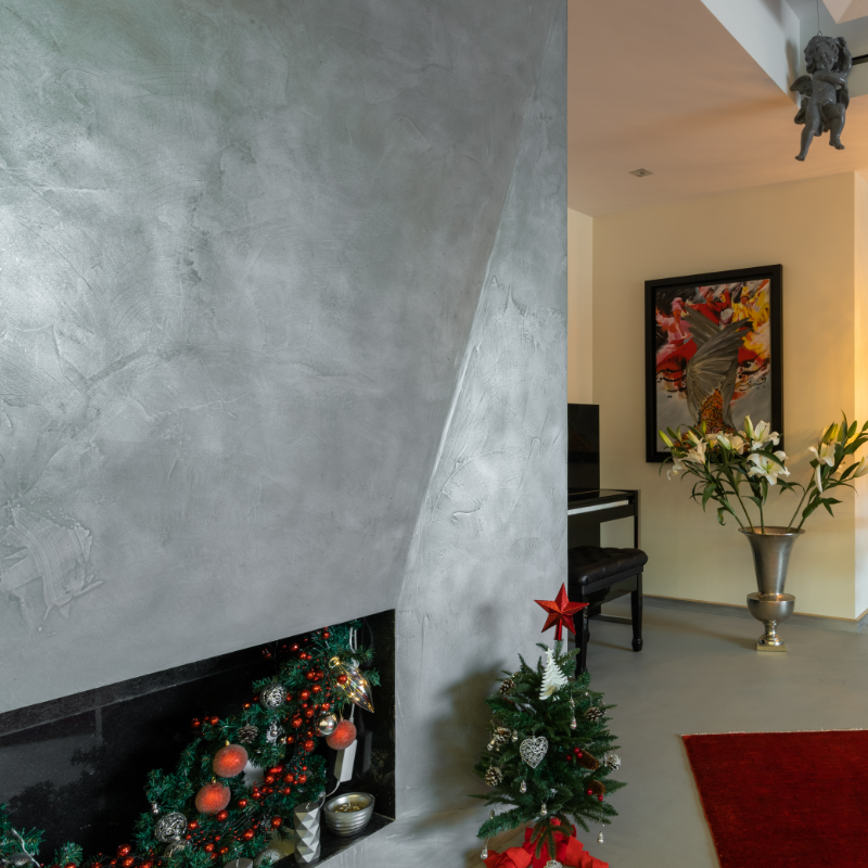 Microcement fireplaces instllation services in Pakistan
