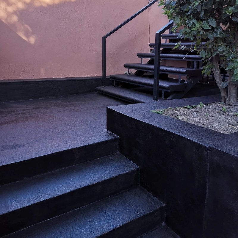 Microcement staircase