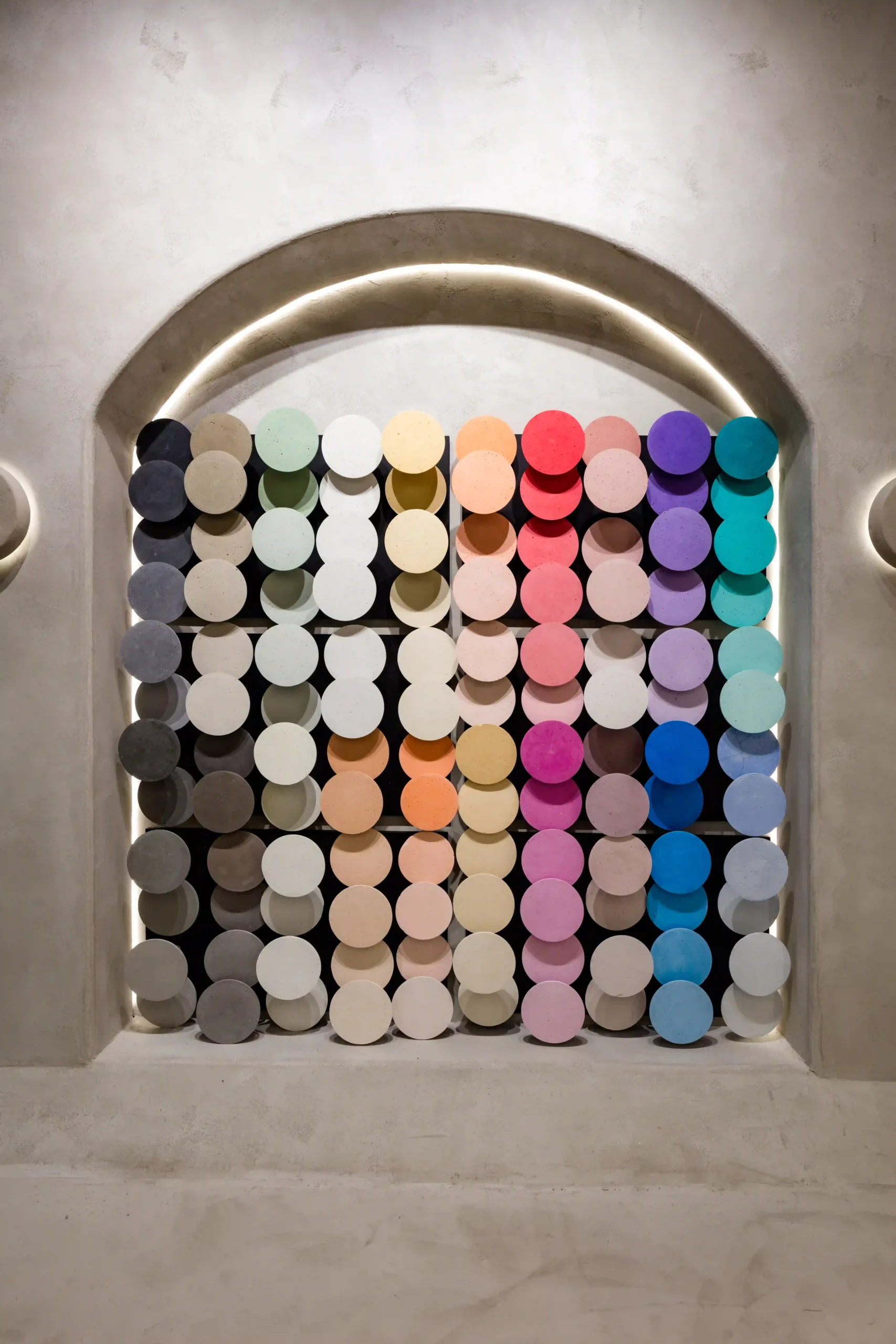 Craftex microcement color finishes display