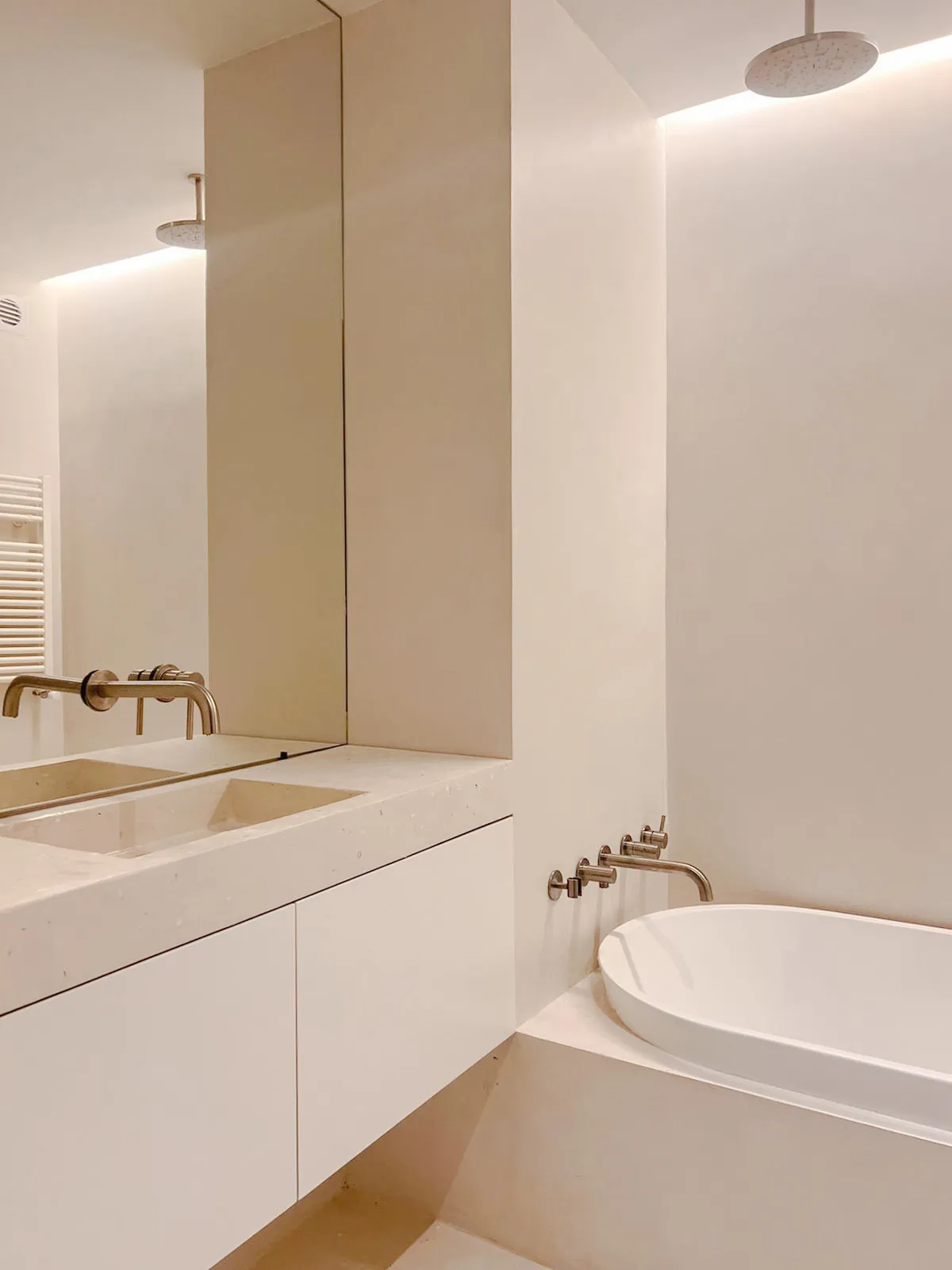 Microcement Sink in Bathroom