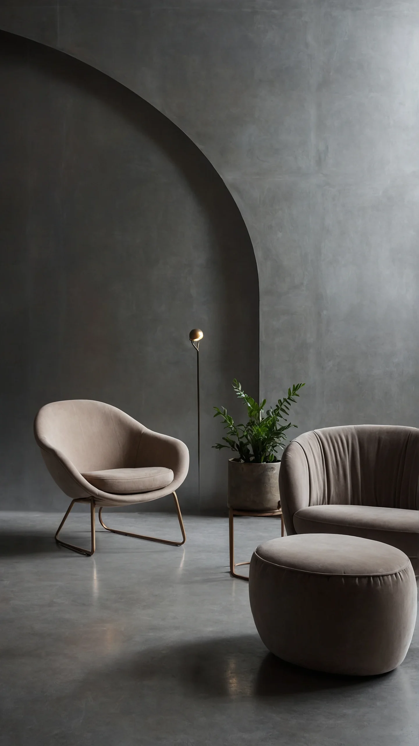 stylish microcement walls finish